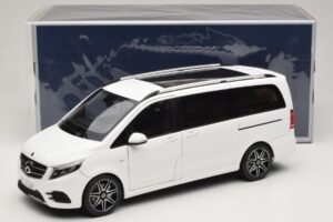 Mercedes V-Class W447 AMG Line Bel Norev 1:18 183876 Kovina – slika 8 od 8