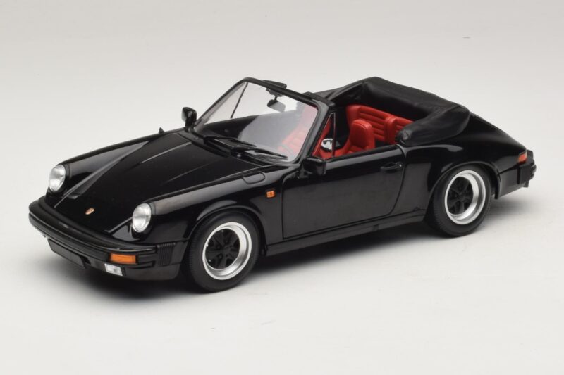 Porsche 911 3.2 Carrera Kabriolet Črn Minichamps 1:18 100063035 Kovina