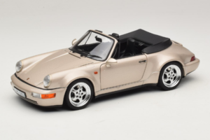 Porsche 911 964 Turbo Look Kabriolet Zermatt Silver Norev 1:18 187140 Kovina
