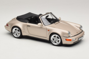 Porsche 911 964 Turbo Look Kabriolet Zermatt Silver Norev 1:18 187140 Kovina – slika 6 od 8