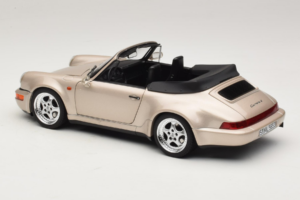 Porsche 911 964 Turbo Look Kabriolet Zermatt Silver Norev 1:18 187140 Kovina – slika 7 od 8