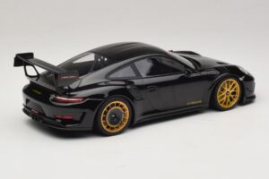 Porsche 911 992 GT3 RS Manthey Racing Črn z Zlatimi Platišči Minichamps 1:18 MR-911-GT3RS-1804 Kovina – slika 2 od 6
