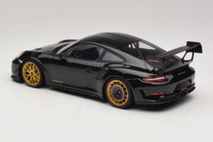 Porsche 911 992 GT3 RS Manthey Racing Črn z Zlatimi Platišči Minichamps 1:18 MR-911-GT3RS-1804 Kovina – slika 5 od 6