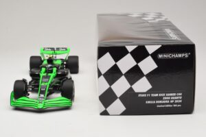 Stake Kick Sauber C44 G. Zhou Emilia Romagna GP 2024 Minichamps 1:18 117240124 Smola – slika 6 od 7