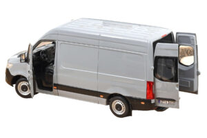 Mercedes Sprinter Siv Norev 1:18 183042 Kovina – slika 3 od 6