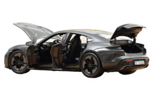 Porsche Taycan Turbo S Slate Grey Neo Norev 1:18 187654 Kovina – slika 2 od 5