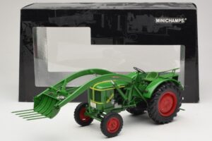Deutz F2L 514 Traktor Čelni Nakladalnik Zelen Minichamps 1:18 109144071 Kovina – slika 6 od 6