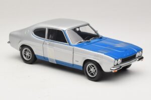 Ford Capri RS2600 Mk1 Silver Blue Minichamps 1:18 150089072 Kovina – slika 4 od 6