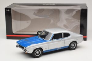 Ford Capri RS2600 Mk1 Silver Blue Minichamps 1:18 150089072 Kovina – slika 6 od 6