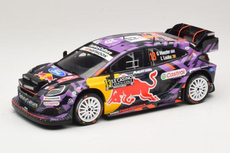 Ford Puma Rally1 #13 G. Munster / L. Louka Rally Monte Carlo 2025 IXO 1:18 18RMC231B Kovina
