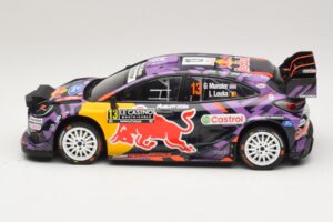 Ford Puma Rally1 #13 G. Munster / L. Louka Rally Monte Carlo 2025 IXO 1:18 18RMC231B Kovina – slika 3 od 6