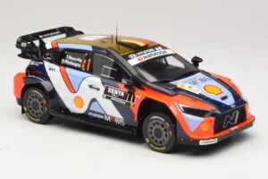 Hyundai i20 N Rally1 #1 T. Neuville / M. Wydaeghe Safari Rally Kenya 2025 IXO 1:18 18RMC247B Kovina – slika 4 od 6