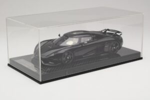 Koenigsegg Regera Črna Karbonski Paket Bež Notranjost FrontiArt 1:18 REMC042 Smola – slika 6 od 7