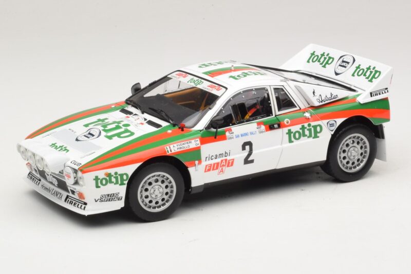 Lancia 037 #2 A. Bettega / M. Perissinot Rally San Marino 1984 Kyosho 1:18 08306F Kovina