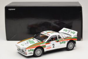 Lancia 037 #2 A. Bettega / M. Perissinot Rally San Marino 1984 Kyosho 1:18 08306F Kovina – slika 8 od 8