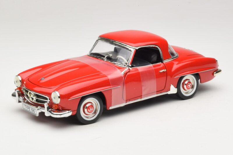 Mercedes 190 SL W121 Kupe Rdeč ERTL 1:18 7465 Kovina
