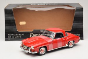 Mercedes 190 SL W121 Kupe Rdeč ERTL 1:18 7465 Kovina – slika 6 od 6