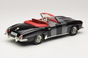 Mercedes 190 SL W121 Roadster Črn ERTL 1:18 7464 Kovina – slika 2 od 6