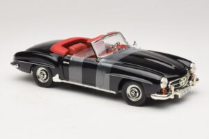 Mercedes 190 SL W121 Roadster Črn ERTL 1:18 7464 Kovina – slika 4 od 6