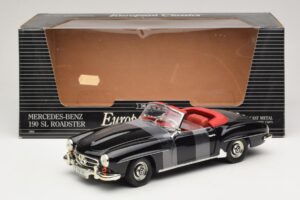 Mercedes 190 SL W121 Roadster Črn ERTL 1:18 7464 Kovina – slika 6 od 6