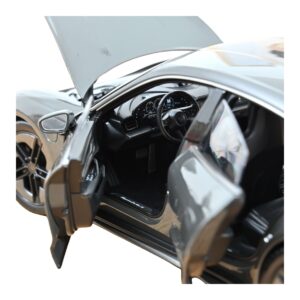 Porsche Taycan Turbo S Slate Grey Neo Norev 1:18 187654 Kovina – slika 4 od 5