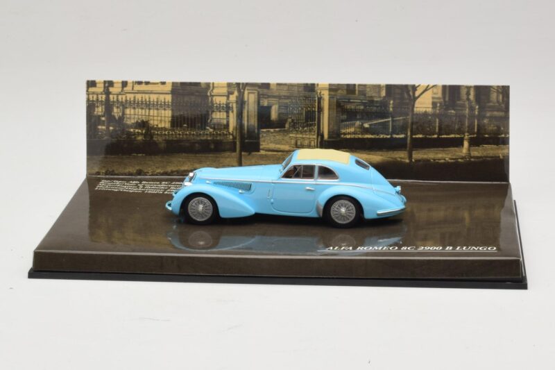 Alfa Romeo 8C 2900B Lungo Svetlo Modra Minichamps 1:43 436120420 Kovina