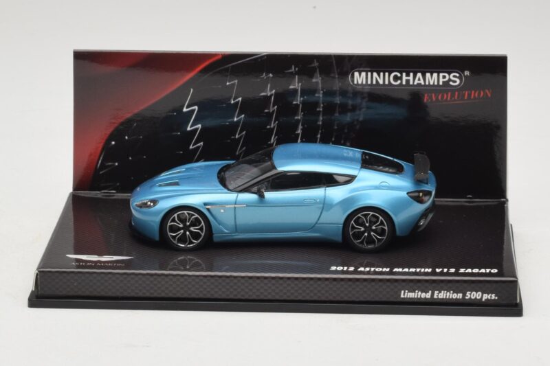 Aston Martin V12 Zagato Alba Blue Minichamps 1:43 437137222 Kovina