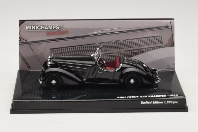 Audi Front 225 Roadster Črn Minichamps 1:43 Audi Front 225 Roadster Črn Minichamps 1:43 437019131 Kovina