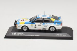 Audi Quattro #4 S. Blomqvist / B. Cederberg Rally Sweden Winner 1982 Minichamps 1:43 430821904 Kovina
