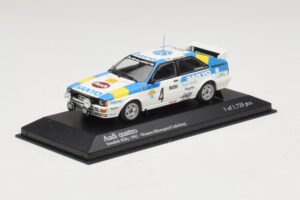Audi Quattro #4 S. Blomqvist / B. Cederberg Rally Sweden Winner 1982 Minichamps 1:43 430821904 Kovina – slika 2 od 4