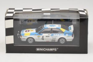 Audi Quattro #4 S. Blomqvist / B. Cederberg Rally Sweden Winner 1982 Minichamps 1:43 430821904 Kovina – slika 4 od 4