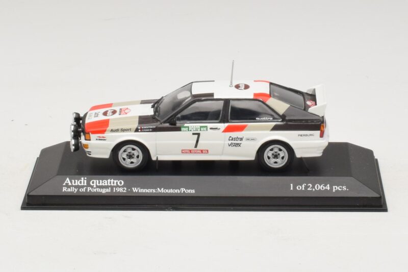 Audi Quattro #7 M. Mouton / F. Pons Pikes Peak International Hill Climb 1984 Minichamps 1:43 Audi Quattro #7 M. Mouton / F. Pons Pikes Peak International Hill Climb 1984 Minichamps 1:43 AUDI014 Kovina
