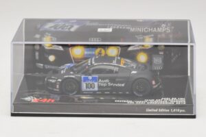 Audi R8 LMS GT3 #100 M. Ekstrom / O. Jarvis Abt Sportsline 24 Hours of Nurburgring 2010 Minichamps 1:43 437101900 Kovina – slika 4 od 5