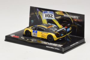 Audi R8 LMS GT3 #102 H-J. Stuck / H. Heyer Black Falcon 24 Hours of Nurburgring 2010 Minichamps 1:43 437101912 Kovina – slika 3 od 5