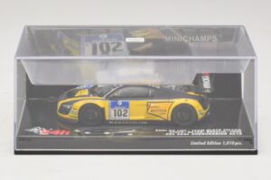 Audi R8 LMS GT3 #102 H-J. Stuck / H. Heyer Black Falcon 24 Hours of Nurburgring 2010 Minichamps 1:43 437101912 Kovina – slika 4 od 5
