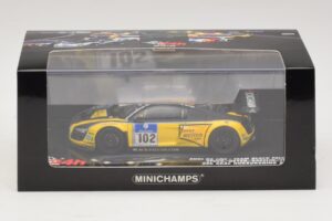 Audi R8 LMS GT3 #102 H-J. Stuck / H. Heyer Black Falcon 24 Hours of Nurburgring 2010 Minichamps 1:43 437101912 Kovina – slika 5 od 5