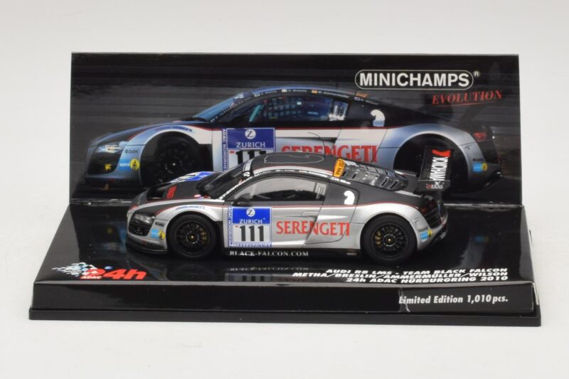 Audi R8 LMS GT3 #111 Metha / Breslin Black Falcon 24 Hours of Nurburgring 2010 Minichamps 1:43 Audi R8 LMS GT3 #111 Metha / Breslin Black Falcon 24 Hours of Nurburgring 2010 Minichamps 1:43 437101911 Kovina