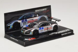 Audi R8 LMS GT3 #111 Metha / Breslin Black Falcon 24 Hours of Nurburgring 2010 Minichamps 1:43 437101911 Kovina – slika 2 od 5