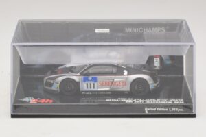 Audi R8 LMS GT3 #111 Metha / Breslin Black Falcon 24 Hours of Nurburgring 2010 Minichamps 1:43 437101911 Kovina – slika 4 od 5