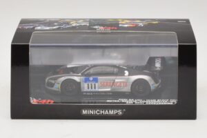 Audi R8 LMS GT3 #111 Metha / Breslin Black Falcon 24 Hours of Nurburgring 2010 Minichamps 1:43 437101911 Kovina – slika 5 od 5
