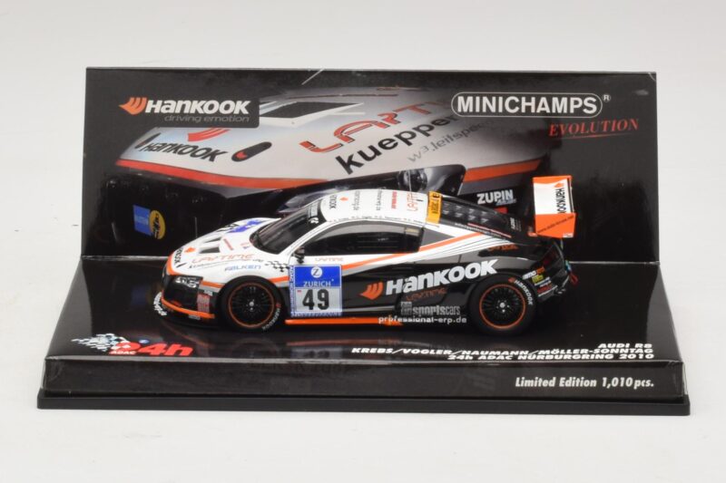 Audi R8 LMS GT3 #49 Krebs / Vogler Hankook 24 Hours of Nurburgring 2010 Minichamps 1:43 437101949 Kovina