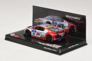 Audi R8 LMS GT3 #99 F. Biela / M. Fassler Phoenix Racing 24 Hours of Nurburgring 2010 Minichamps 1:43 437101999 Kovina – slika 3 od 5