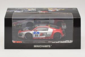 Audi R8 LMS GT3 #99 F. Biela / M. Fassler Phoenix Racing 24 Hours of Nurburgring 2010 Minichamps 1:43 437101999 Kovina – slika 5 od 5