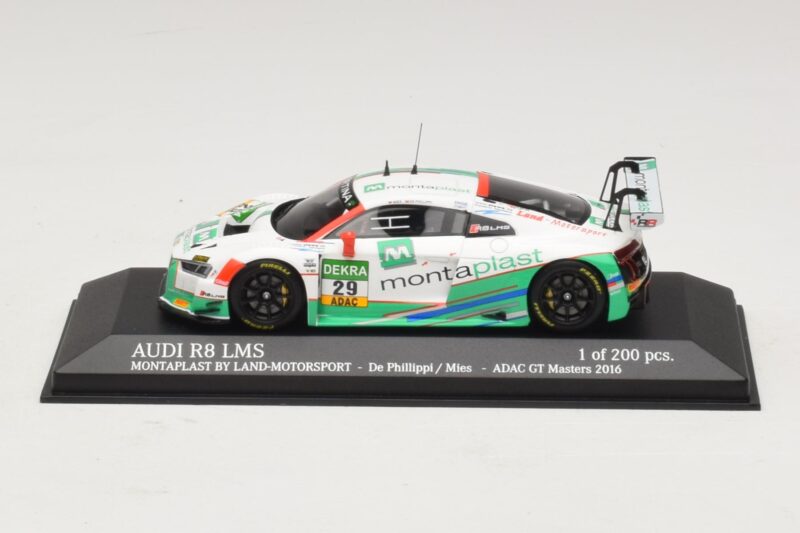 Audi R8 LMS Montaplast By Land-Motorsport #29 C. De Phillippi / C. Mies ADAC GT Masters 2016 Minichamps 1:43 437161129 Kovina
