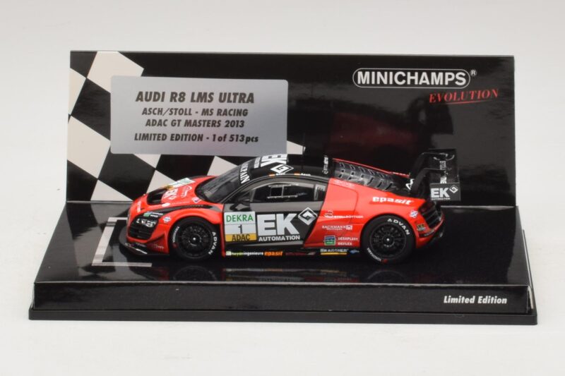 Audi R8 LMS Ultra #1 EK S. Asch / Stoll ADAC GT Masters 2013 Minichamps 1:43 437130101 Kovina