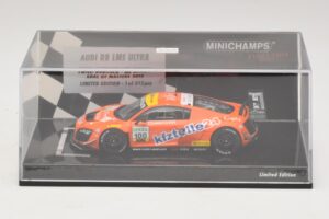 Audi R8 LMS Ultra #100 MS Racing Patel / Dobitsch ADAC GT Masters 2013 Minichamps 1:43 437130100 Kovina – slika 4 od 5