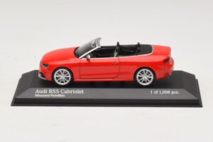 Audi RS5 B8 Kabriolet Rdeč Minichamps 1:43 410011230 Kovina