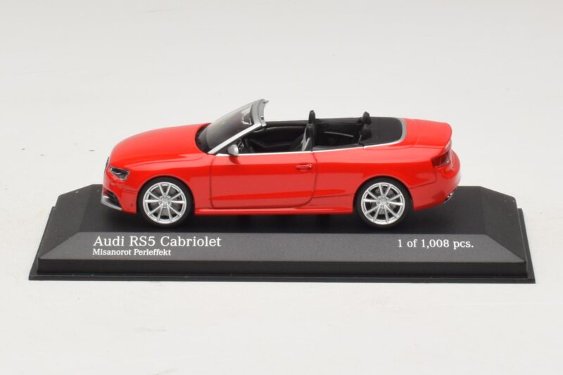 Audi RS5 B8 Kabriolet Rdeč Minichamps 1:43 410011230 Kovina