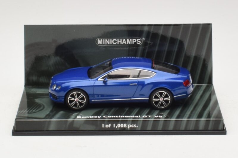 Bentley Continental GT V8 Modra Metalik Minichamps 1:43 436139982 Kovina