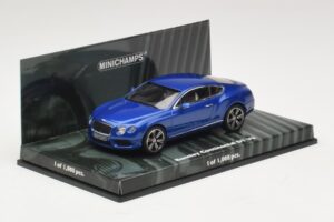 Bentley Continental GT V8 Modra Metalik Minichamps 1:43 436139982 Kovina – slika 2 od 4